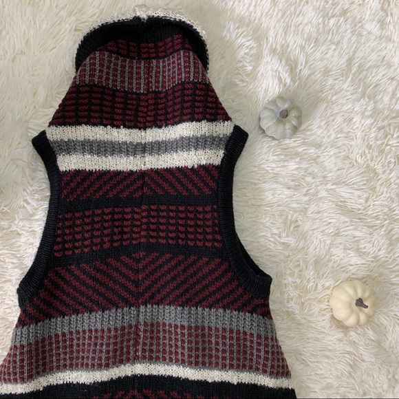 A.N.A Multicolored Striped Sleeveless Open Front Knit Cardigan XS - Picture 8 of 9